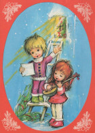 Bonne Année Noël ENFANTS Vintage Carte Postale CPSM #PAY889.FR - New Year