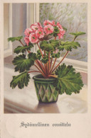 FLOWERS Vintage Postcard CPA #PKE550.GB - Flores