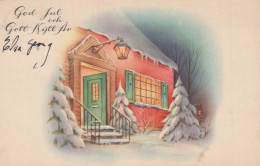 Happy New Year Christmas CANDLE Vintage Postcard CPSMPF #PKD041.GB - Nieuwjaar