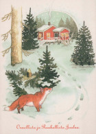 FOX Animals Vintage Postcard CPSM #PBS788.GB - Autres & Non Classés