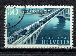 Centenaire Des Chemins De Fer Fédéraux : Viaduc Lorraine Près De Berne - Used Stamps