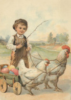 EASTER CHILDREN EGG Vintage Postcard CPSM #PBO282.GB - Pasqua