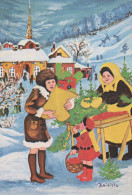 Happy New Year Christmas CHILDREN Vintage Postcard CPSM #PAY113.GB - Nieuwjaar