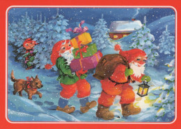 Happy New Year Christmas GNOME Vintage Postcard CPSM #PAY629.GB - Nieuwjaar