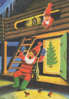 Happy New Year Christmas GNOME Vintage Postcard CPSM #PAW541.GB - New Year