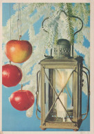 Happy New Year Christmas CANDLE Vintage Postcard CPSM #PAV990.GB - Nieuwjaar