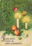Happy New Year Christmas CANDLE Vintage Postcard CPSM #PAV321.GB - Nieuwjaar