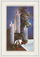 Happy New Year Christmas CANDLE Vintage Postcard CPSM #PAW172.GB - Nouvel An