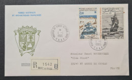 TAAF,  Timbres Numéros 112 Et PA 88 Oblitérés De St PAUL Le 1/1/1985. - Briefe U. Dokumente