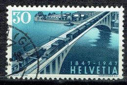 Centenaire Des Chemins De Fer Fédéraux : Viaduc Lorraine Près De Berne - Used Stamps