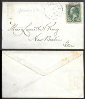 USA Greenville Cover Mailed 1870s/80s. 3c Rate - Storia Postale