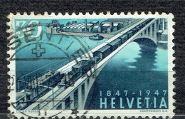 Centenaire Des Chemins De Fer Fédéraux : Viaduc Lorraine Près De Berne - Used Stamps