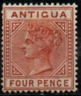 ANTIGUA 1884-8 * DENT 14 - 1858-1960 Colonia Británica