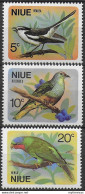 1971 Niue Birds 3v. MNH SG N. 158/60 - Otros & Sin Clasificación