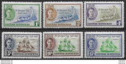 1949 British Honduras Giorgio VI 6v. MNH SG N. 166/71 - Otros & Sin Clasificación