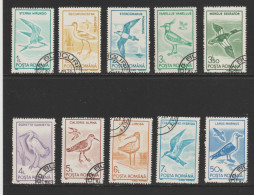 ROUMANIE 1991 Oiseaux YT 3921 à 3930 Obl. - Used Stamps