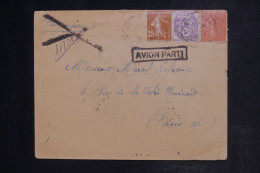 FRANCE - Cachet Rectangle " Avion Parti " Sur Enveloppe Pour Paris En 1930 - L 152591 - 1927-1959 Lettres & Documents