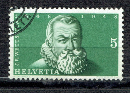 Tricentenaire De La Signature Du Traité De Westphalie : Portrait Du Bourgmestre Wettstein - Used Stamps