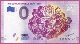 0-Euro XEQB 02 2020 FRIEDRICH ENGELS 1820 - 1895 - WUPPERTAL - Privéproeven