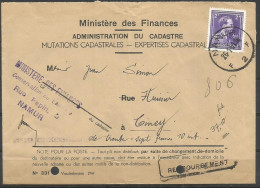 SOLDES - 1944 - COB N° 693 Oblitéré SEUL Sur Lettre OFFICIELLE : CONTRE REMBOURSEMENT - Brieven En Documenten