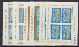 Romania 1977/1979 Intereuropeana 3x2 M/s ** Mnh (59999) - Europese Gedachte