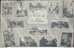 Cd344 Cartolina Saluti Da Milano Citta' 1929 - Milano (Milan)