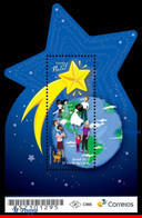 Ref. BR-V2022-16 BRAZIL 2022 CHRISTMAS, STAR, RELIGION, DOG,, FRATERNITY, GLOBE, MNH 1V - Noël