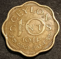 SRI LANKA - 10 CENTS 1944 - George VI -  KM 118 - ( Ceylan - Ceylon ) - Sri Lanka