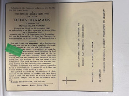 Devotie DP - Overlijden Denis Hermans Echtg Verbiest - Oevel 1880 - Achter-Olen 1956 - Obituary Notices