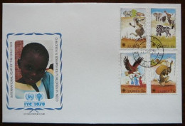 International Year Of The Child    Zambia   -  Zambie        FDC      Mi  205-08    Yv  193-96     1979 - Zambia (1965-...)