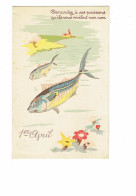 Cpa - Illustration J.C - 1er Avril - Poisson Fleurs -- DD 303 - Andere & Zonder Classificatie