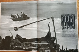 Paris Match 1968 Bikini Retrouve Son Peuple, évacué En 1946 Pour Essais Nucléaires De La France, île Polynésie - Informations Générales