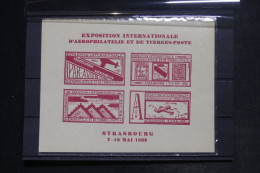 FRANCE - Bloc Non Dentelé De 4 Vignettes De L'Exposition D'Aérophilatélie De Strasbourg En 1932- L 152594 - Blocs & Carnets