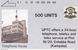 UGANDA(Tamura) - Telephone House, UPTC First Issue 500 Units, Used - Uganda