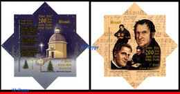 Ref. BR-V2018-16-1 BRAZIL 2018 CHRISTMAS, 200 YEARS OF, �SILENT NIGHT� SONG, SET MNH 2V - Navidad