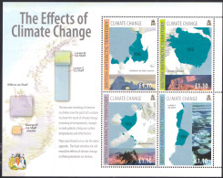 ARCTIC-ANTARCTIC, BRITISH ANTARCTIC T. 2009 EFFECTS OF CLIMATE CHANGE S/S OF 4** - Other & Unclassified