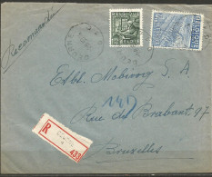 SOLDES - 1948 - COB N° 768 Et 771 Obl.(o) Sur Lettre RECOMMANDEE  - DEURNE 1 - 1950 - Cartas & Documentos