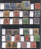 55221. Gran Lote 67 Sellos WALKIRIA  Y Reichpost Stamps, Alemania Reich 1900-1921. Distintos Fechadores, Dater, Daten º - Gebraucht