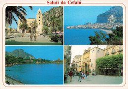 ITALIE - Sicilia - Palermo - Cefalu' - Duomo - Panorama - Kaldura - Multivue - Animé - Carte Postale - Palermo