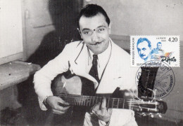 Carte  Maxi  1993 Premier Jour /DJANGO REINHARDT - 1990-1999