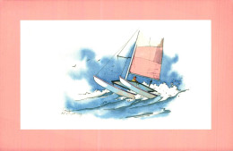 O9 - Carte Postale - Catamaran - Aquarelle Pierre-Yves Dayot - Autres & Non Classés