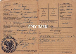 Document De Mutations Verheye Maurice 1919 - Ledeberg - Gent
