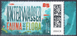 !a! GERMANY 2024 Mi. 3828 MNH SINGLE W/ Right Margin (c) - Europe: Underwater Fauna & Flora - Unused Stamps