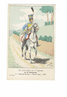 Cpa - Illustration - UNIFORMES DU 1er EMPIRE - LE 5º HUSSARDS - 4 - MARECHAL-DES-LOGIS - GRAND TENUE 1806 Soldat CHEVAL - Uniformes