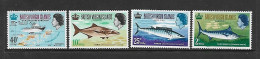 ILES VIERGES 1967 POISSONS-BATEAUX  YVERT N°184/187 NEUF MNH** - Poissons