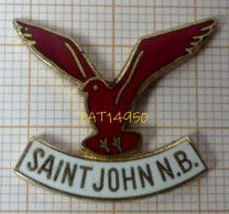 PAT14950 SAINT ST JOHN NB  New Brunswick  VILLE Du CANADA     AIGLE En Version EGF - Ciudades