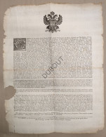 Gent/Amsterdam - Pamflet 1728 - Verbod Op Invoer Weekblad (V3158) - Documentos Históricos