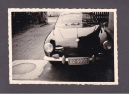 Photo Originale Vintage Snapshot Oldtimer Car Voiture Volkswagen VW Karmann Ghia Allemagne  3951 - Automobiles