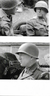 E/09   - 2 Photos    -  50  Libération  Du Département  De La Manche  -        Coutances - Général Patton  (2) - Oorlog, Militair