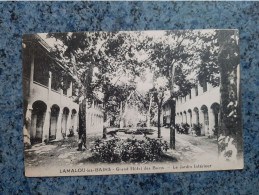 CPA  -  LAMALOU-LES-BAINS -  GRAND HOTEL DES BAINS  - LE JARDIN INTERIEUR - Lamalou Les Bains